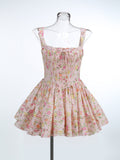 Women's Summer New Sexy Broken Flowers Hanging Dress Skirt Short Dress Dress Dress Pony Dress Dress 68HZ