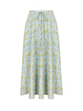 Temperament New Women's Summer Fashion Crummity Skirt High Waist Thin A-Character Skirt Holiday Hottie 68HZ