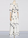 Korean Fashion And Leisure Two Sets 2025 Spring New High-Waisted Print Skirt Suit Women's Trend 68HZ