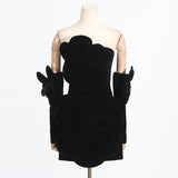 French Sexy Geek Wind 2025 Spring New Retro Fashion Bras Splicing Flower Dress Senior Sense Girl 68HZ