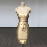 Women's Bandage Dress New Multi-Color V-Neck Sling Fashion Belt Tight Bandage Skirt 68HZ
