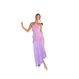 Special For High-End Chiffon Dress Women Lotus Edge Folding Design Thin Long Dress Fast Fashion 68HZ