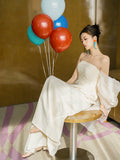 Toasting Engagement Dress White Light Wedding Dress New Chinese Morning Dress Bride High-End Light Luxury Summer Niche 68HZ