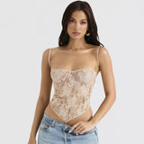 Women's New Sexy Lace Sling Vest Body-Cretenders Irregularly Exposed Umbilly Babes Top Girl 68HZ