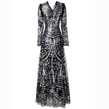 Cumbre Temperament V-Neck Heavy Industry Luxury Sleeve Long-Sleeved Black Dress Dress Dress Station Spring And Autumn Women's Dress 2025 68HZ