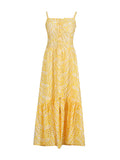 Seaside Holiday Style Embroidered Dress Women's Dress 2025 New Sling Skirt High Waist Hollow Design Dress 68HZ