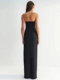 Women's Hot Diamond Metal Accessories High-End Elegant Long Body-Covered Braided Dress 68HZ
