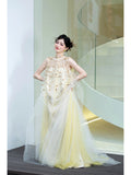 French Wedding Dress Toasting To Take Pictures Of Morning Robe Toasting 2024 New Bridal High-End Small Light Wedding Dress 68HZ