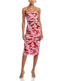 Spring And Summer New Fashion Flowers Milk Silk Brith Flower Fork Dress Can Be Adjusted To Hang The Dress Woman 68HZ