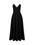 New Women's Dress Sexy Breast-Covered Fish Bones Waist Black Dressȹ 68HZ