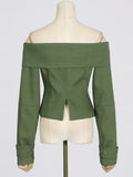 Tide Top Women 2025 New Irregular High-End Feeling Long-Sleeved Short Jacket Jacket Women 68HZ