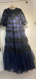 Spring/Summer 2024 New Short Sleeves Vintage Printed Yarn Ear Printed Dress Dress Dress 68HZ