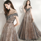 Banquet Evening Dress Women's 2025 New Temperament Company Annual Birthday Lienlight Host Art Test Tailing Dress 68HZ