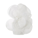 Women's High-End Oblique Shoulder Decoration Flower Dress White Wedding Party Dress Step Skirt 68HZ