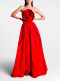 French Famous Style Tective Dress Dress Dress 2025 New Design Sense Splicing Flowers High Waist Long Dress Dress Woman 68HZ