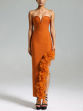 Fashion Dress With Chest V-Neck Sexy Bare Shoulder Feathers Open Name Girl With A Dress Girl 68HZ