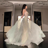 Evening Dress With Bra Dress New Female Spring And Autumn Senior Sense Of The Birthday Dress Tug Tail Birthday Dress Party 68HZ