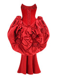2025 Spring And Summer Women's Velvet Velvet Dress Flower Dress Dress Dress 68HZ