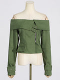 Tide Top Women 2025 New Irregular High-End Feeling Long-Sleeved Short Jacket Jacket Women 68HZ