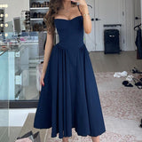 Spring Women's Clothing On The New Hot Girl Sexy V Tie Slings Mid-Length Dress To The Waist Showing Thin Back Dress 68HZ