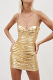 High-End Women's New Sexy Body-Wrapped Breast-Wrapped Sling Skirt Dress With Wrinkles And Hips Skirt Banquet Dress 68HZ