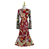 2025 Spring And Summer New French Heavy Industry Mesh Three-Dimensional Flower Embroidery Perspective Spliced Waist Repair Dress Dress 68HZ