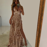 Wish Exploding Women's Deep V Sexy Suspension Dress Evening Dress 68HZ