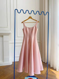 French Hepburnian Niche Temperament Retro Sling Under Hem Pendulum Sling Dress Skirt Dress Tide 68HZ