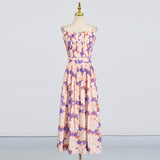 Fashion Holiday Style Set 2025 Summer New Printed Corset + High Waist Pressure Skirt Half-Body Dress Two-Case 68HZ
