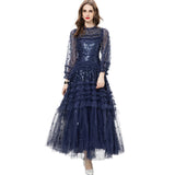 Heavy Industry Lily Retro Lotus Leaves Side Spliced Apricot Sweet Swing Dress Dress Autumn And Winter Women's Dress 2024 68HZ
