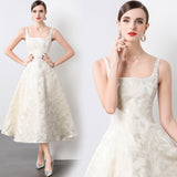 Engagement Certificate Registration Small Dress Temperament Light Luxury Small People Can Usually Wear High-End Slings And Ceiling Dress Women 68HZ