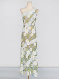 Seaside Resort Wind Collar Sleeveless Dress 2025 New Embroidered Wood Ear Design Long Dress Woman 68HZ