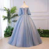 Banquet Evening Dress Dress 2025 New Ponpong Skirt Art Test Solo Temperament Thin Stage Performance Host Dress 68HZ