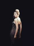 High-End Sexy V-Neck Sling Sling Shiny Low-Breasted Dress 68HZ