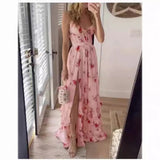 New Thoracic-Print Lining Dress Seaside Holiday Dress 68HZ