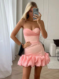 Women's Summer New Sexy Folded Skirt Sling With Dress Dress Dress Dress Skirt 68HZ