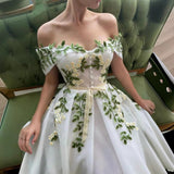 Banquet Evening Dress 2025 New Summer White Shoulder Can Usually Wear Thin And Medium Long Host Dress 68HZ