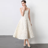 Engagement Certificate Registration Small Dress Temperament Light Luxury Small People Can Usually Wear High-End Slings And Ceiling Dress Women 68HZ