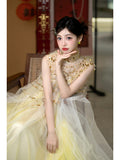 French Wedding Dress Toasting To Take Pictures Of Morning Robe Toasting 2024 New Bridal High-End Small Light Wedding Dress 68HZ
