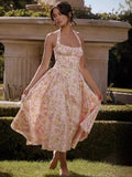 New High-End Women's Sexy Hanging Neck Broken Dress Dress Dress Dress Dress Dress Dress 68HZ