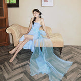 Evening Dress 2024 New Three-Dimensional Flowers With Corset Dress High-End Fine Shiny Fishtail Dress 68HZ