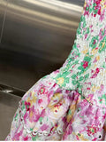 Holiday Style Color Print Tight Chest Short Skirt Hollow To Take The Lot Of Leaves On The Side Of The Slimmed Dress Dress Woman 68HZ
