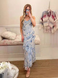 2025 Summer New Women's Fashion Lace Sling Sexy Repair Open Wood Ear Dress Woman 68HZ
