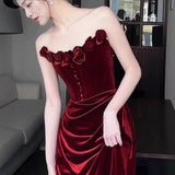 A Toasted Girl Spring And Autumn 2024 New High-End Famous Lady Dress In The Morning Dress With A Breast-Wearing Sexy Fishtail Evening Dress 68HZ