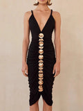 Autumn 2024 New Sexy Hanging Neck Babes Taut-Bumed Dress Evening Dress Woman 68HZ