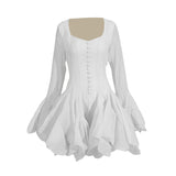 Sexy Famous Short Group 2025 New Fashion Niche Splicing Mesh Folds High-End Feel Dress Women's Summer 68HZ