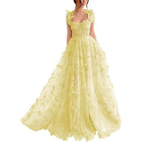 The Bridesmaid's Suit Slings Linden With Forked Temperament Sexy Evening Dress Lace Mesh Dress 68HZ