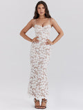 New High-End Women Decor With Thin Sexy Sling Dress Dress Long Dress Buns Hip Dress 68HZ