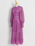 Heavy Industry Embroidered Sleeves In The Summer 2025 New Round Lantern Sleeves To The Skinny Dresses 68HZ
