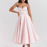 French Pastoral Sling Skirt 2025 New Fashion Flowers High Waist Slim Slim Sexy Poneng Dress Woman 68HZ